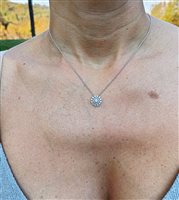 Vicenza - Piazzetta Palladio 2 - Collar Valentina Callegher Mujer in Oro blanco Diamante 0.63 Ct 12484/2*S - 12484/2*S